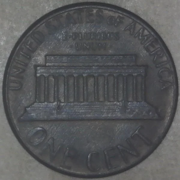 1983--P-Lincoln-Memorial-Cent-With-Huge-BIE-Die-Chip